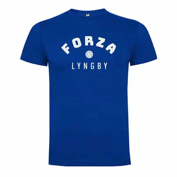Udtale Oberst Perversion T-shirt voksen 'Forza Lyngby' - kongeblå - Lyngby Boldklub